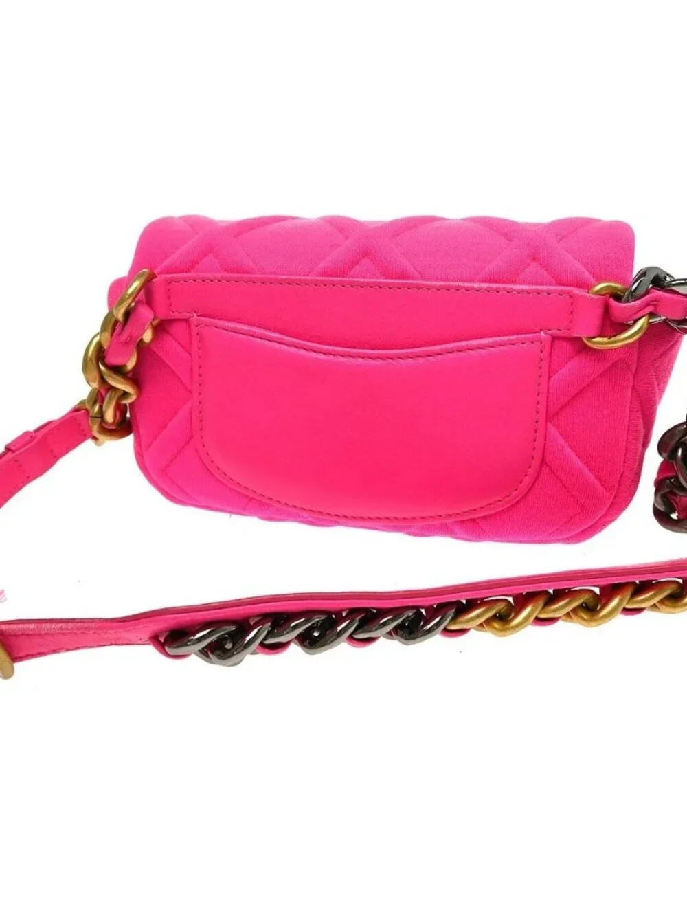 Chanel Pink Canvas Waist Bum Bag NQ11559